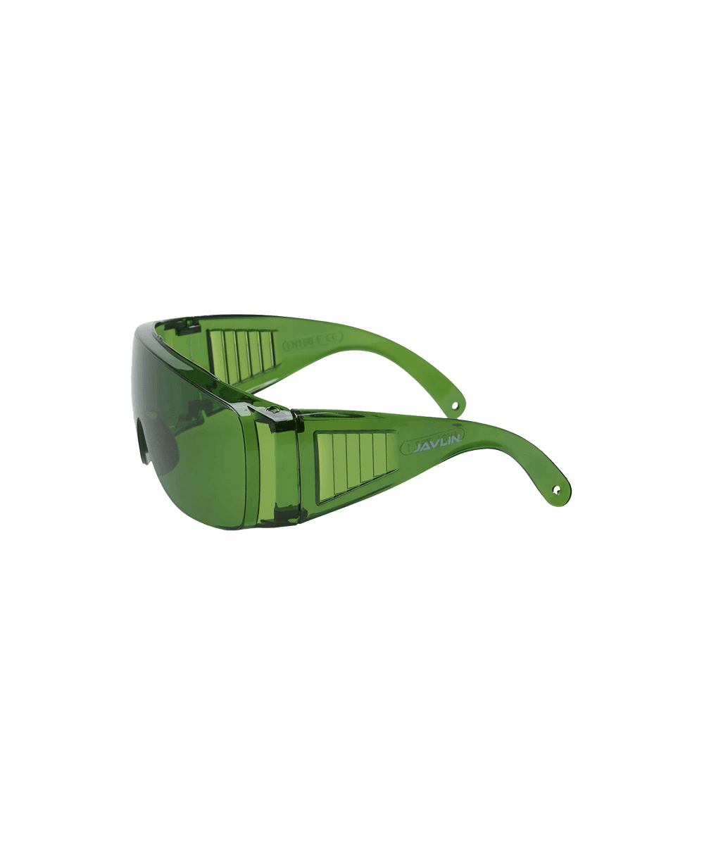 Wrap Around Anti Scratch Spectacles Green Lens
