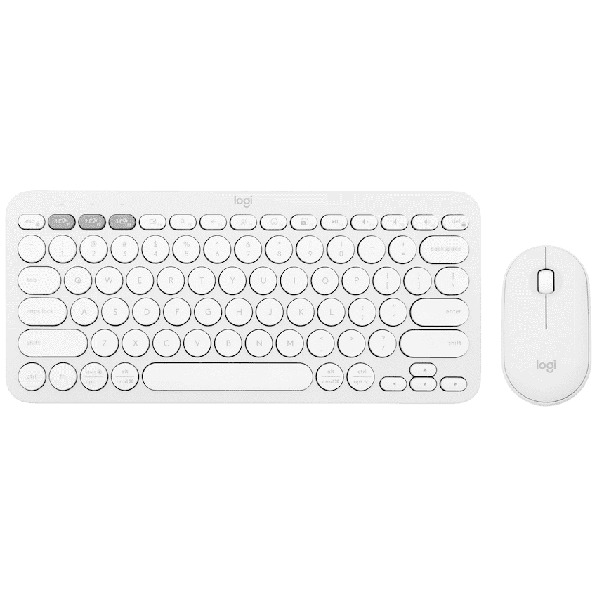 Logitech(R) Pebble 2 Combo – Tonal White
