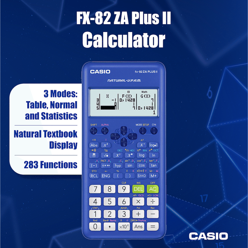 Casio FX-82 ZA Plus II Calculator thumbnail 9