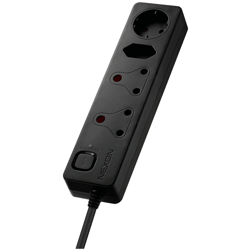 Nexon 4 Way Medium Surge Protected Multiplug 0.5M Black thumbnail 4