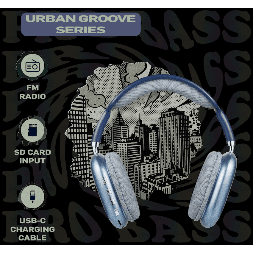 Pro Bass Urban Groove Series Bluetooth Headphones thumbnail 8