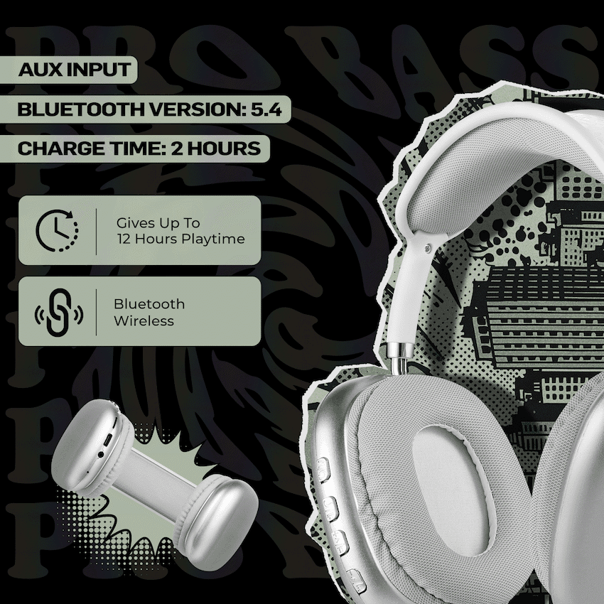 Pro Bass Urban Groove Series Bluetooth Headphones thumbnail 18