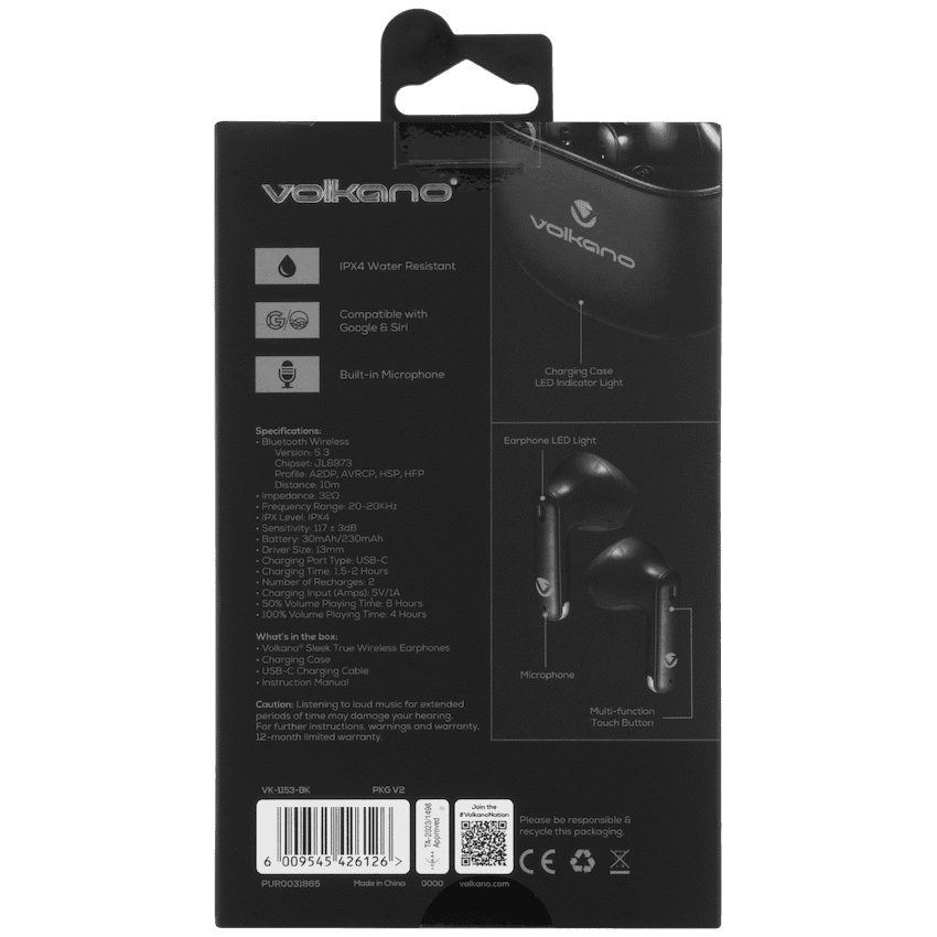 Volkano Sleek Series TWS Earphones thumbnail 17