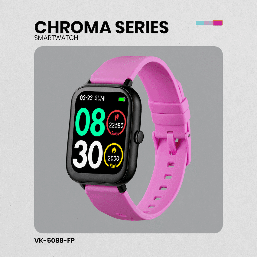 Volkano Chroma Series Smartwatch with Black Strap thumbnail 9