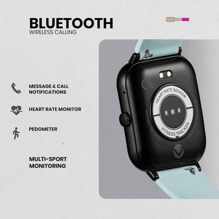 Volkano Chroma Series Smartwatch with Black Strap thumbnail 36