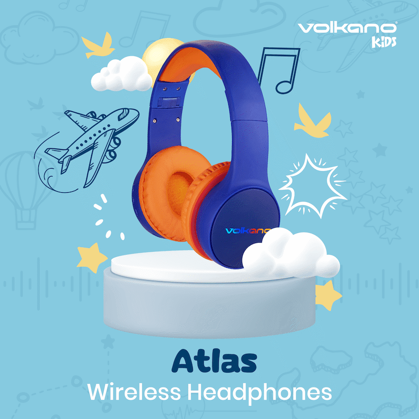 Volkano Atlas Bluetooth Padded Headphones with dB Switch Function thumbnail 6