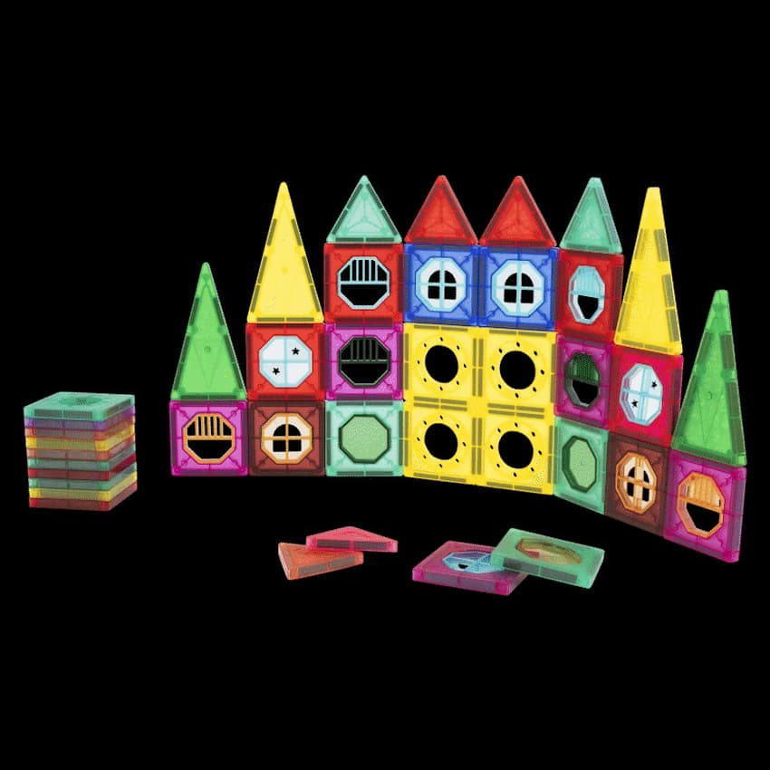 56 Magnetic Tiles, Windows and Stickers