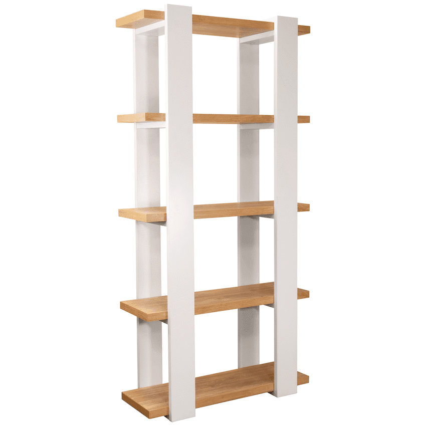 Everfurn Sidra Bookshelf – Ivory Oak