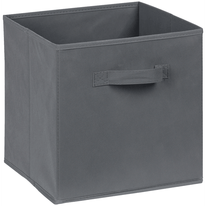 Everfurn Storeman Grey, Collapsible Fabric Organiser Storage Basket – Single