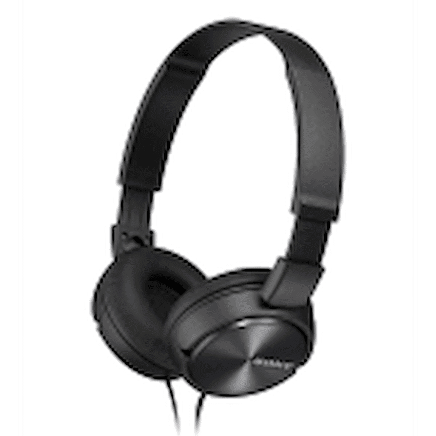 Sony MDR-ZX310AP (Black) Folding Aux Headphones with Mic