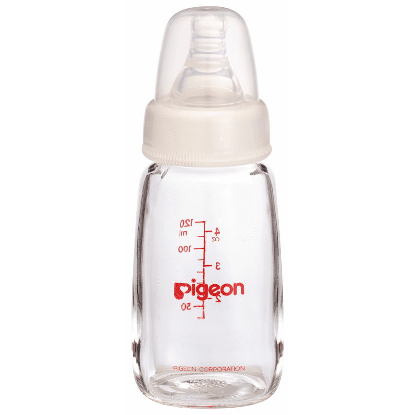 Pigeon Flexible Glass Bottle with Peristaltic Nipple 120ml
