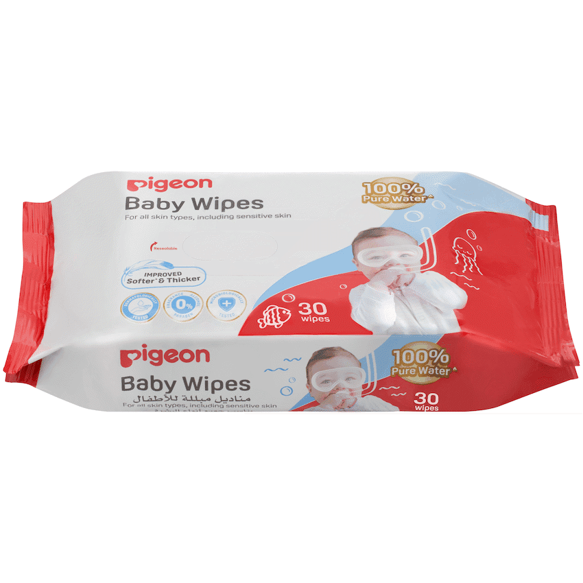 Pigeon – 100% Water Baby Wipes (30’s)