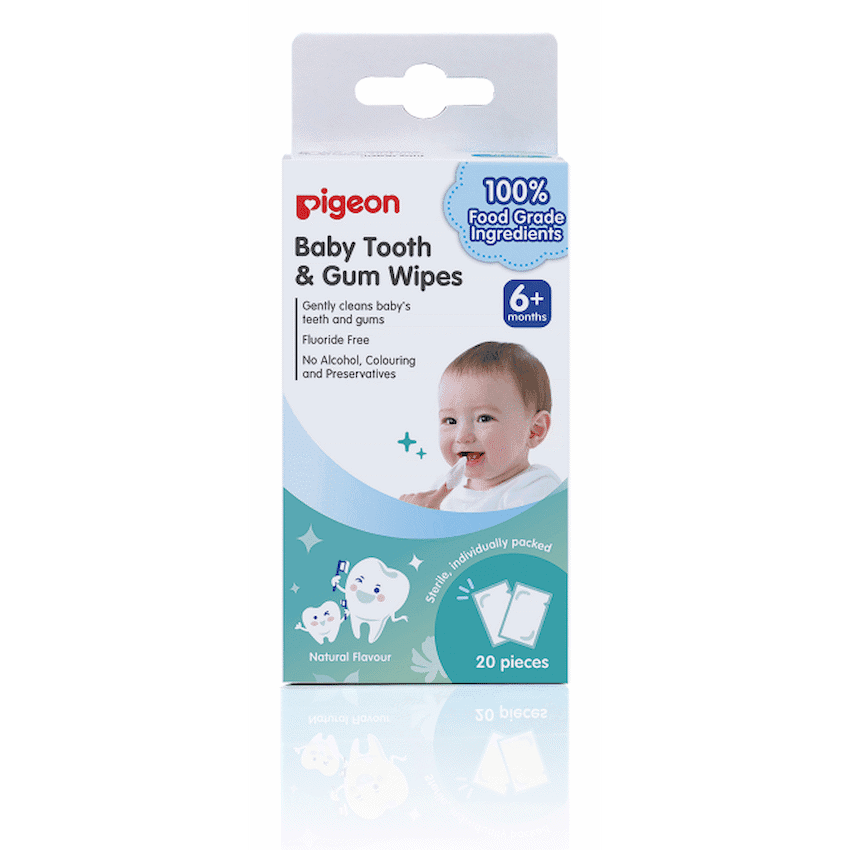 Pigeon Baby Tooth & Gum Wipes – Natural (20 Pcs)
