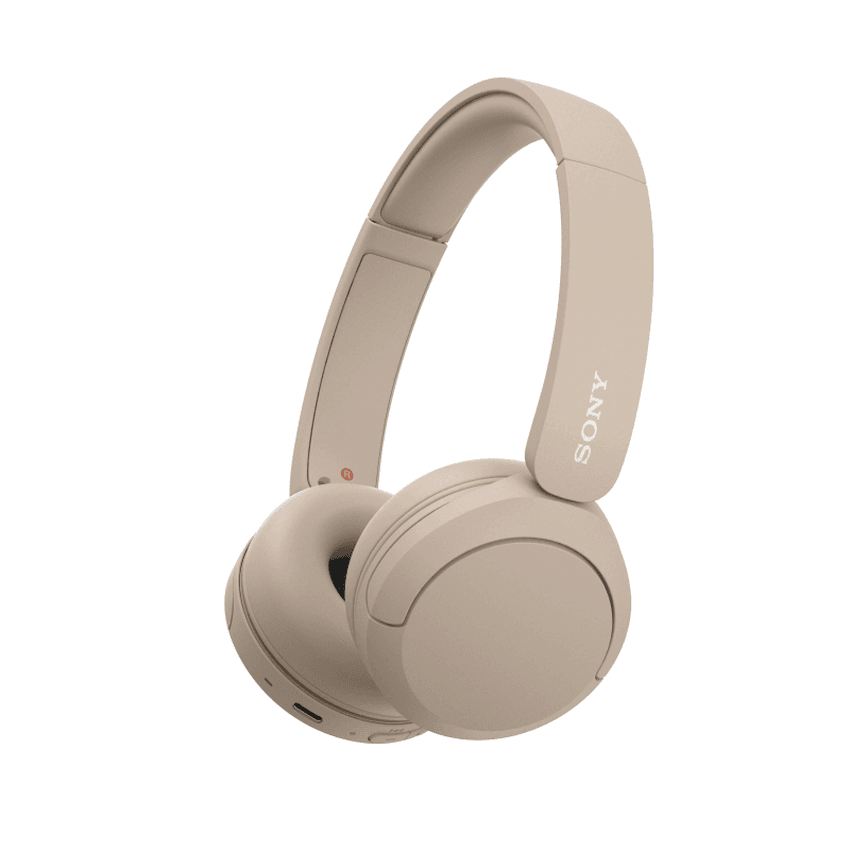 Sony WH-CH520 (Beige) Bluetooth On-Ear Headphones