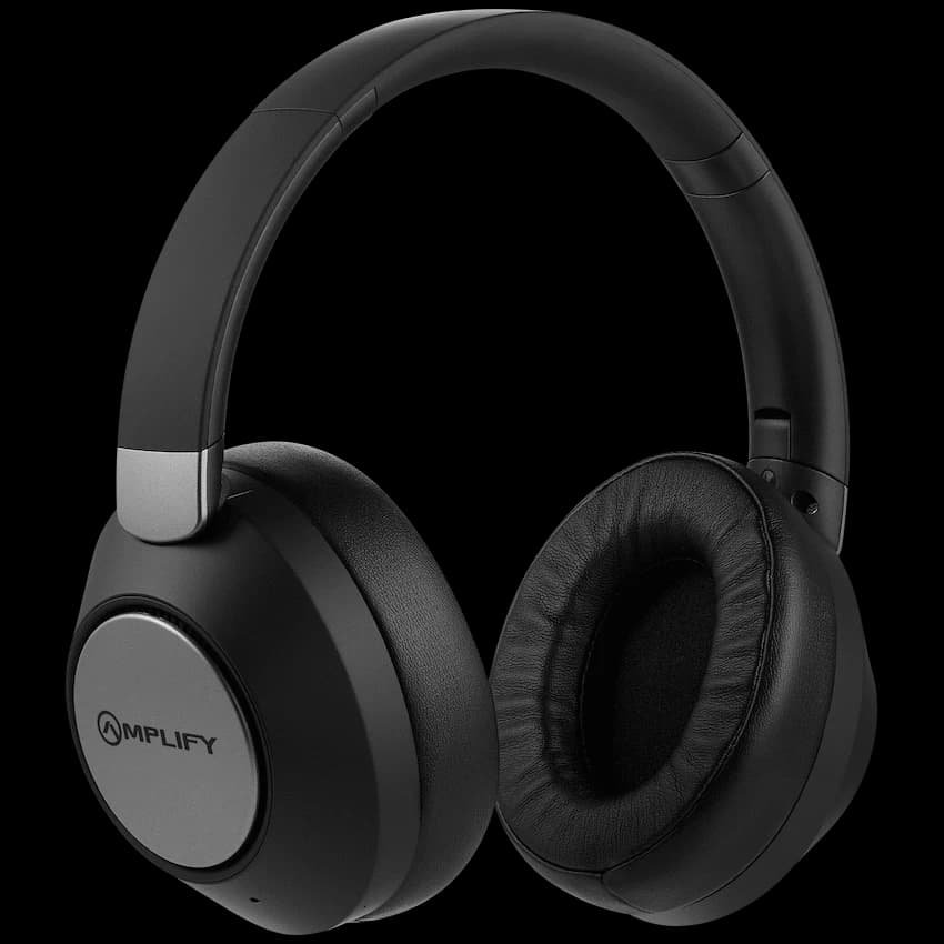 Amplify Onyx Bluetooth Wireless Headphones with ANC – Black
