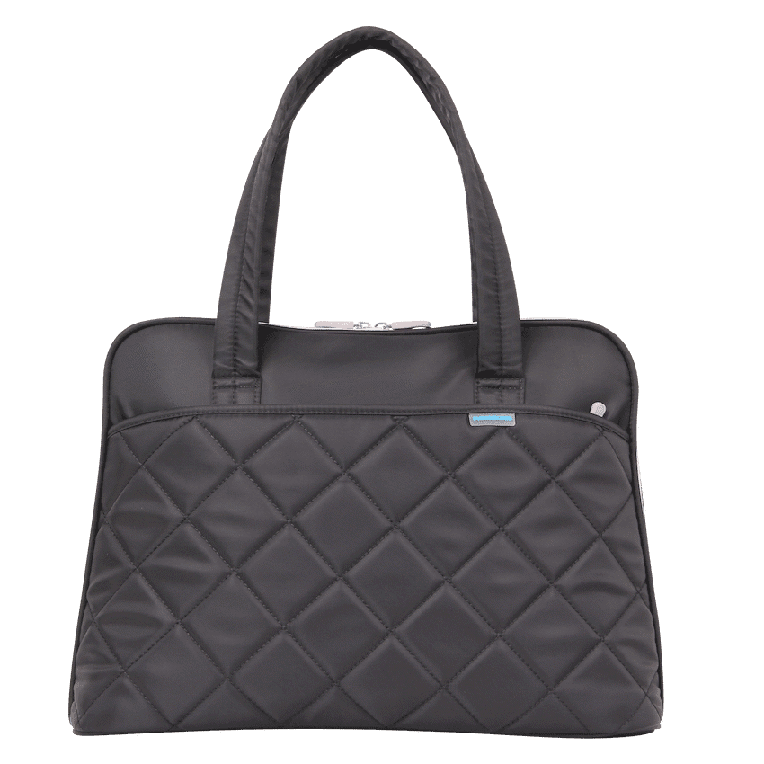 Kingsons 14.1″ black shoulder laptop bag – Ladies in fashion