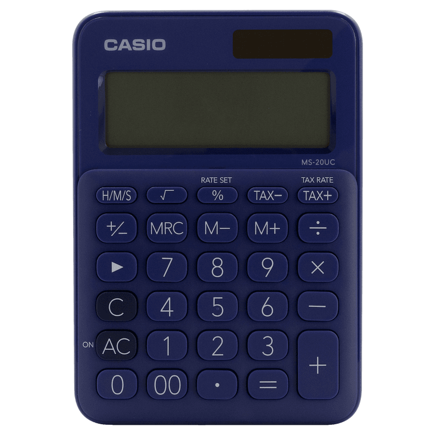 Casio MS-20UC – Desktop Calculator 12-Digit – Purple