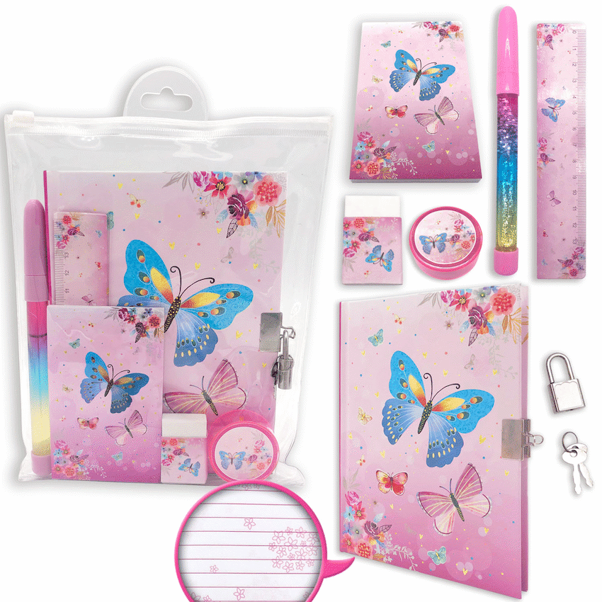 Quest Butterfly Stationery Set Multi – USA