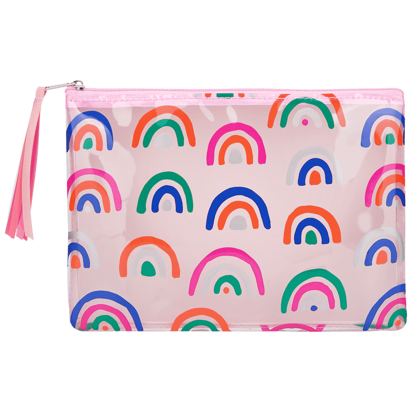 Quest Rainbow Value Pencil Case – Pink