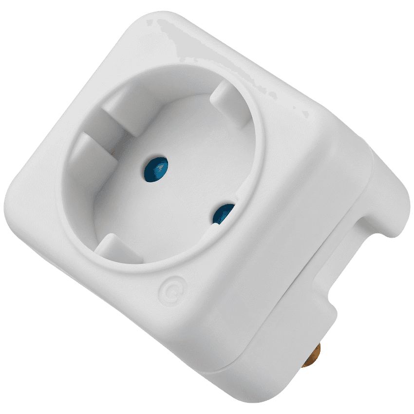 Switched 1-Way Schuko Adaptor