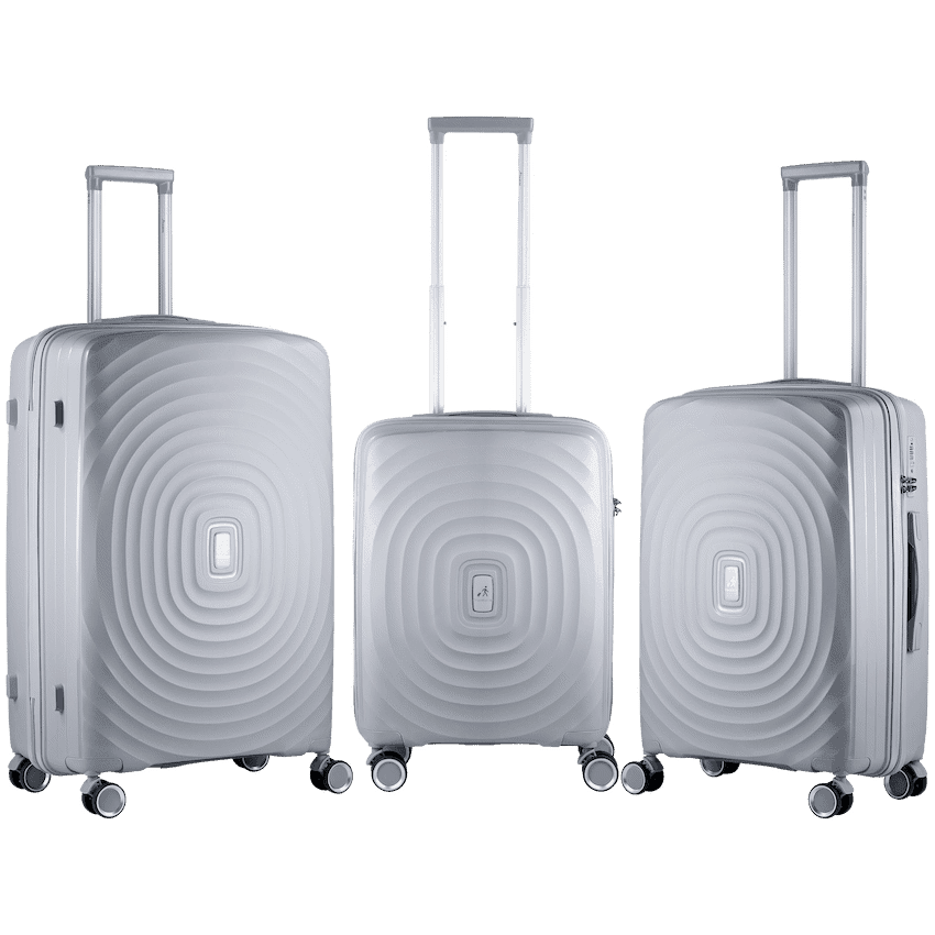 Travelwize Ripple PP 4-Wheel Spinner 55cm Luggage – Platinum