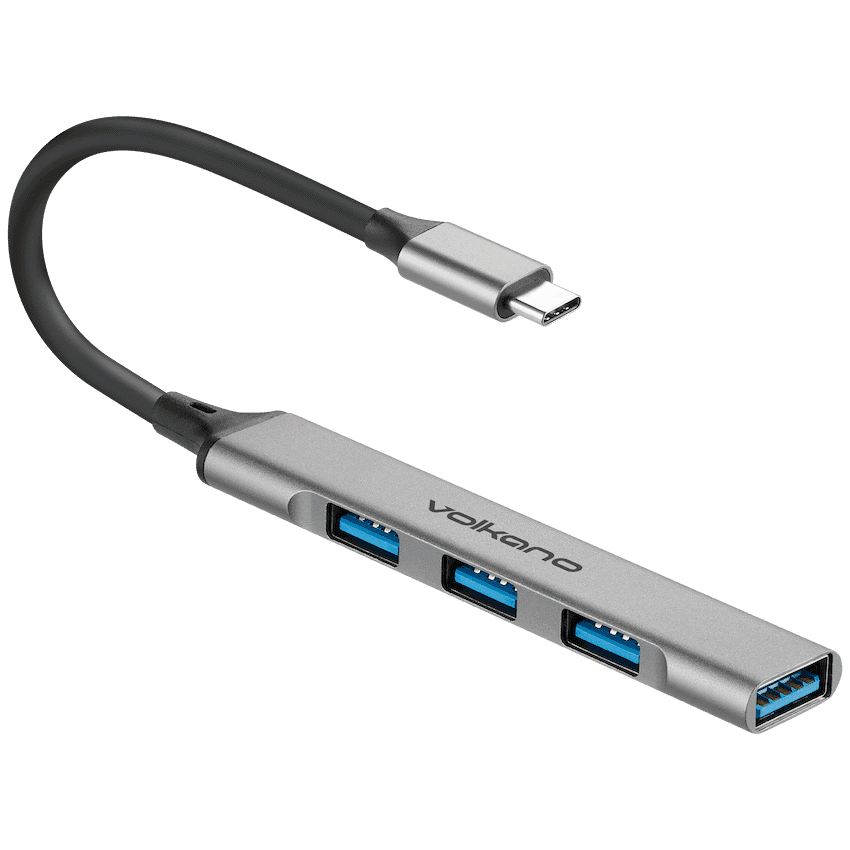 Volkano Expand Series Type-C to 4-Port USB Hub