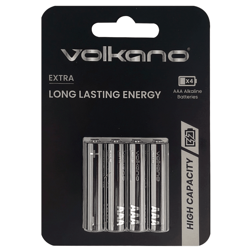 Volkano Extra series Alkaline Batteries AAA pack of 4