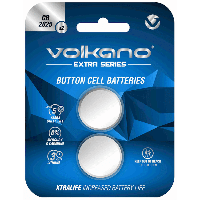 Volkano Extra Series CR2025 Pack of 2 Batteries