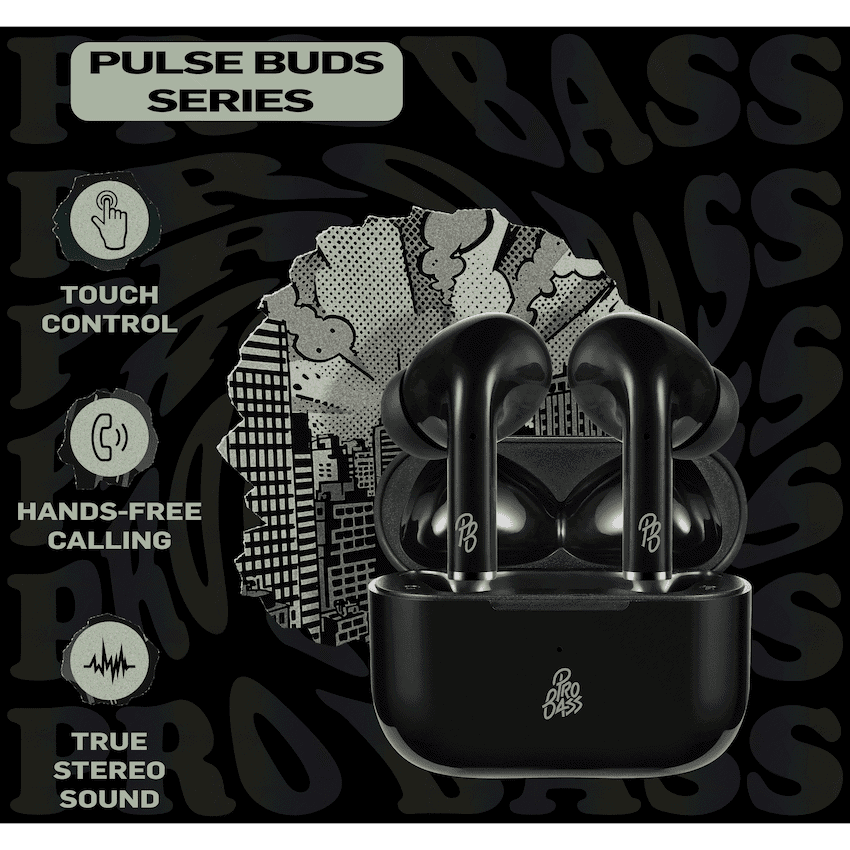 Pro Bass Pulse Buds True Wireless Earphones with Charging Case thumbnail 4
