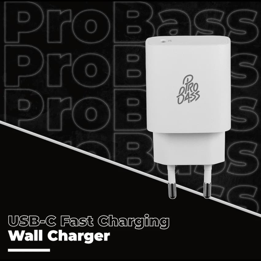 Pro Bass Rapidcharge Series 20w+18w Dual USB and Type-C Wall Charger thumbnail 10