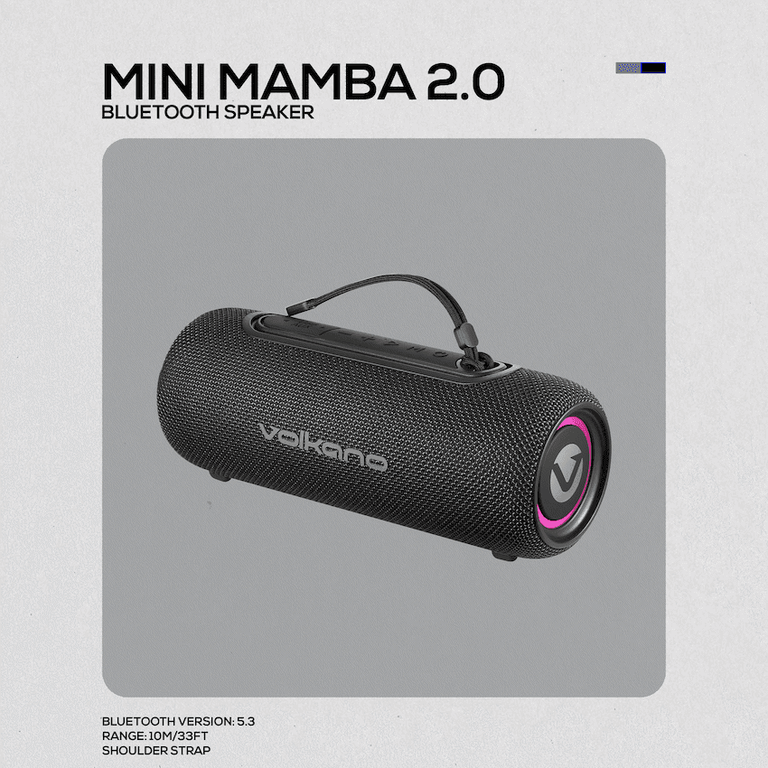Volkano Mini Mamba 2.0 Series Bluetooth Speaker thumbnail 4