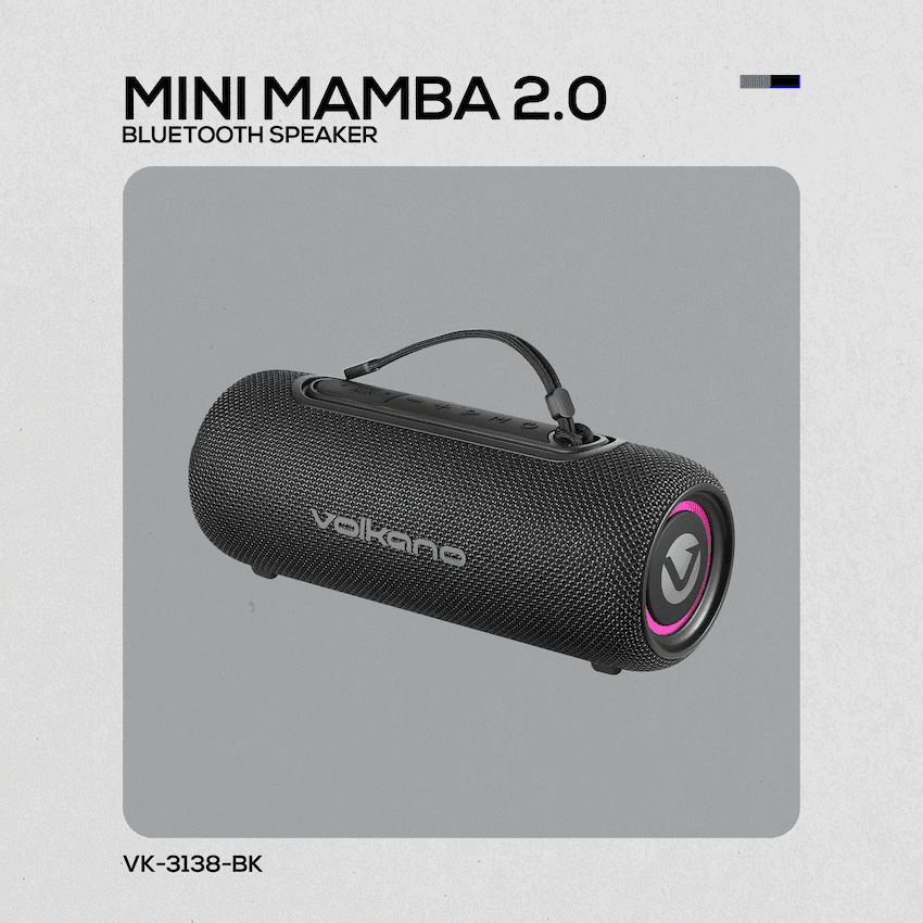 Volkano Mini Mamba 2.0 Series Bluetooth Speaker thumbnail 8