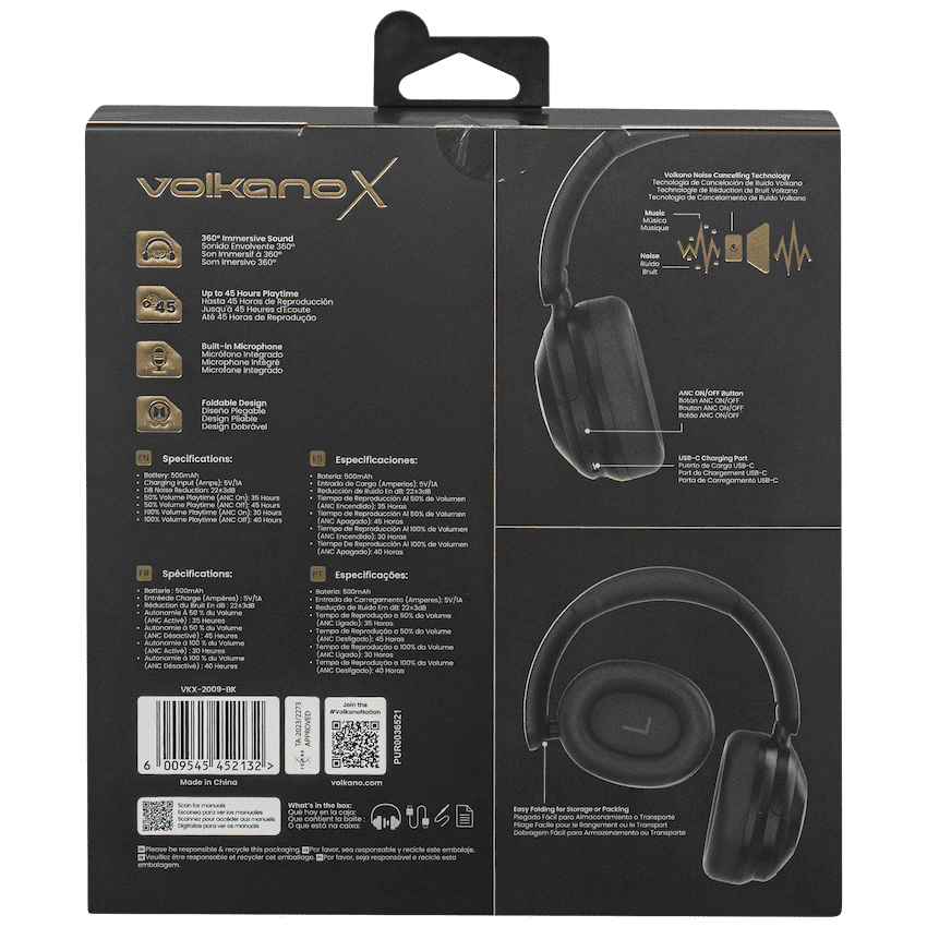 VolkanoX Halo ANC Bluetooth Headphone thumbnail 11