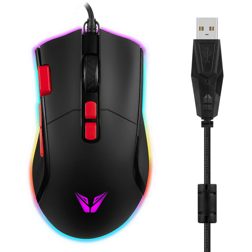 VX Gaming Morpheus Series Wired RGB Mouse with Braided Cable