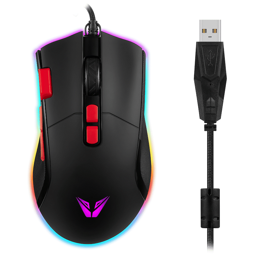 VX Gaming Morpheus Series Wired RGB Mouse with Braided Cable thumbnail 2
