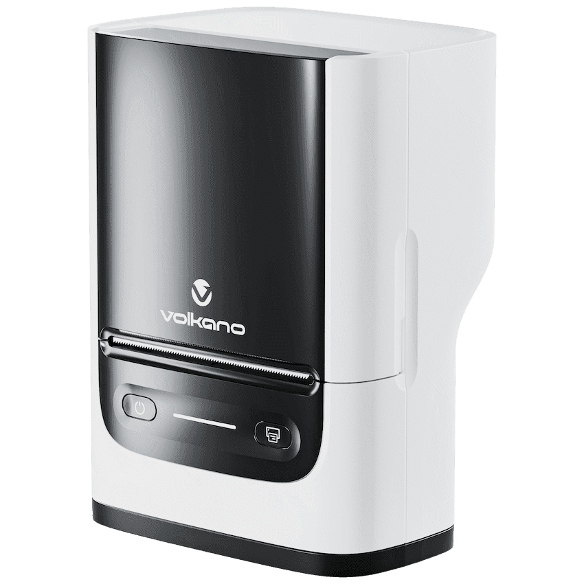 Volkano LabelPro Duo Series Thermal Dual Size Label Printer – Black and White