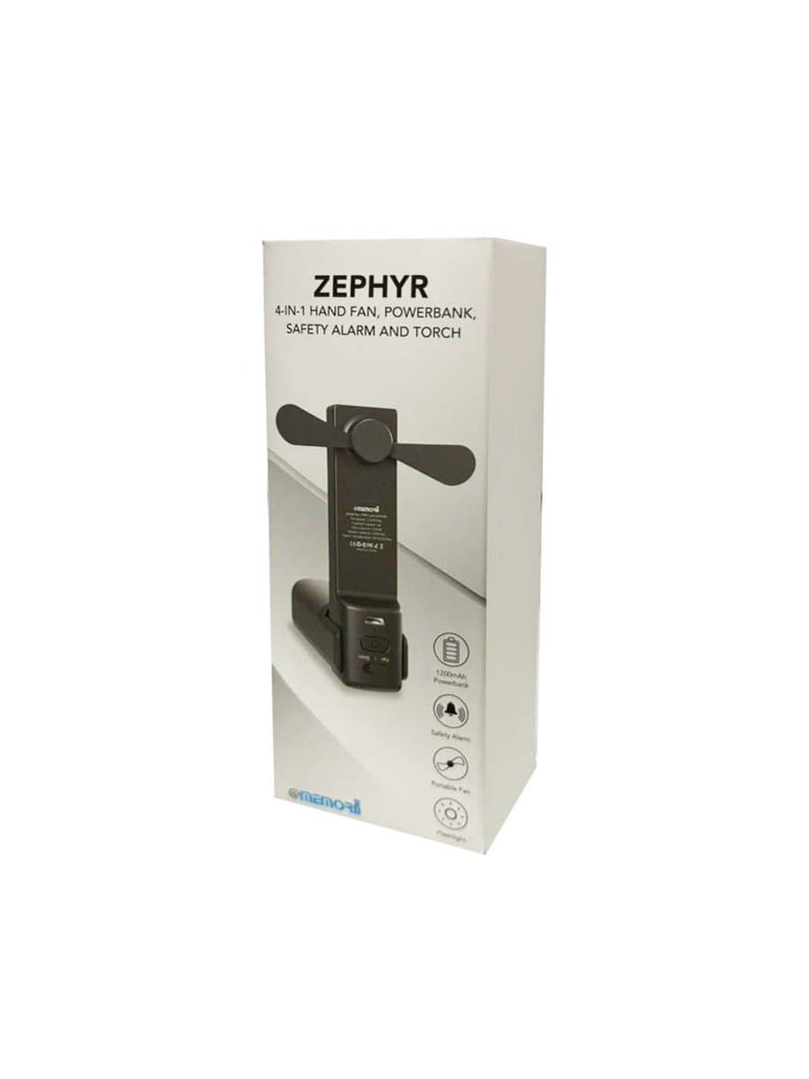 ZEPHYR – @memorii 4-in-1 Fan Powerbank, Safety Alarm & Torch thumbnail 4