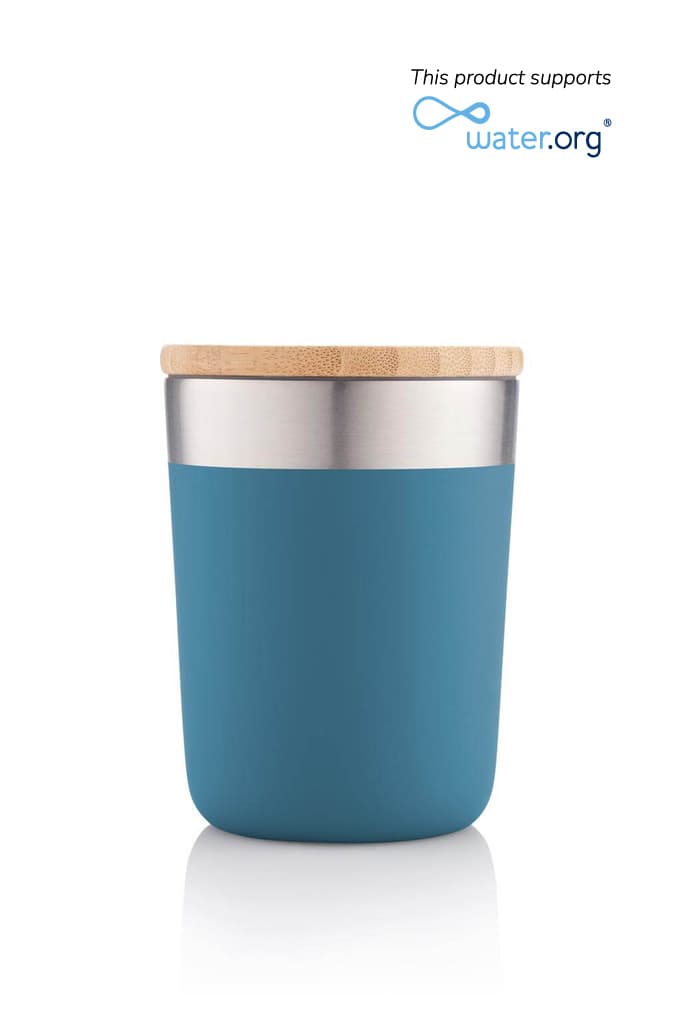 LAREN – CHANGE Collection Insulated Mug – Blue