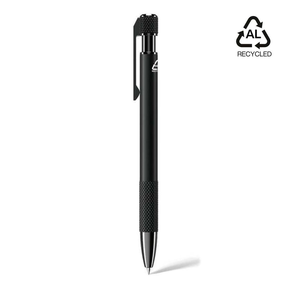 PILA – Recycled Aluminium Ballpoint Pen – Black