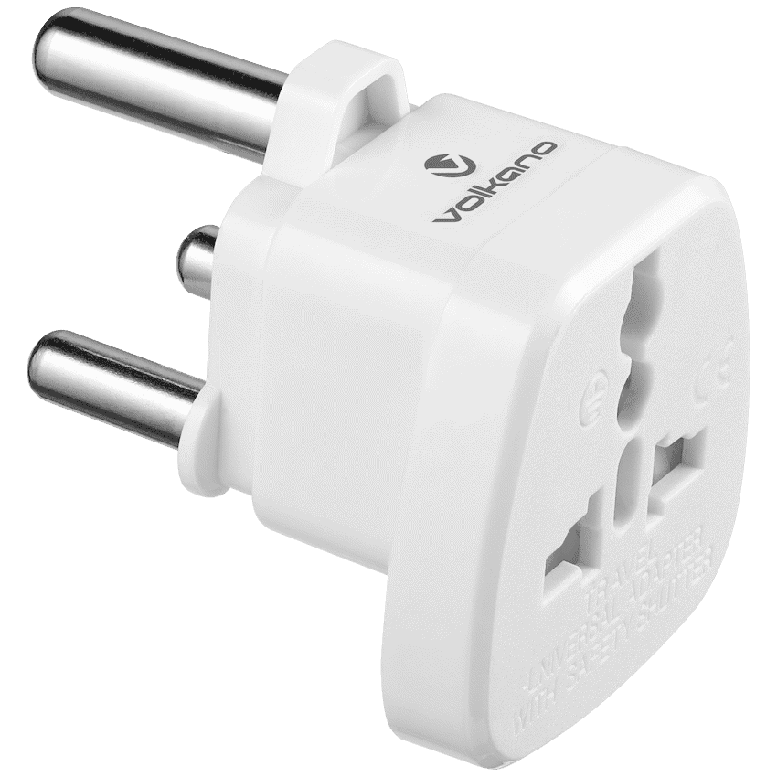 Volkano Traveller SA series travel plug UK/other socket to 15A SA plug