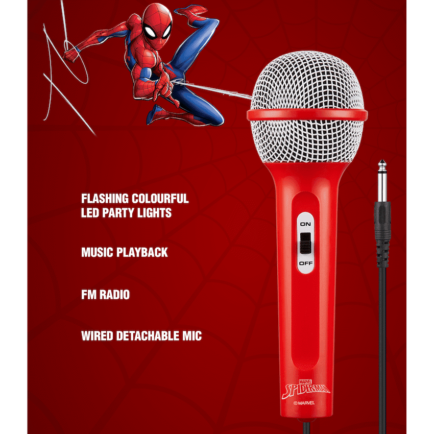 Marvel Avengers Galaxy LED Stars Karaoke Machine with Microphone thumbnail 14