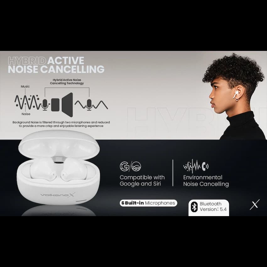 VolkanoX VXT200S Hybrid ANC TWS Earphones thumbnail 31