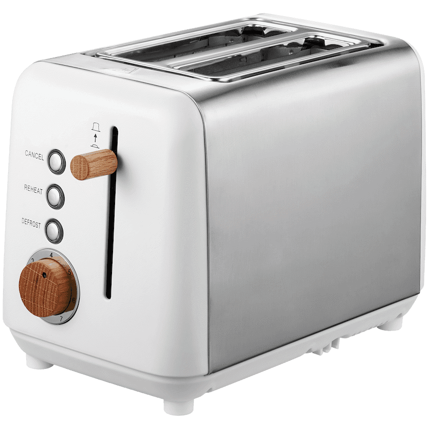 Boden Stark Anson Collection 2 Slice SS Toaster – White