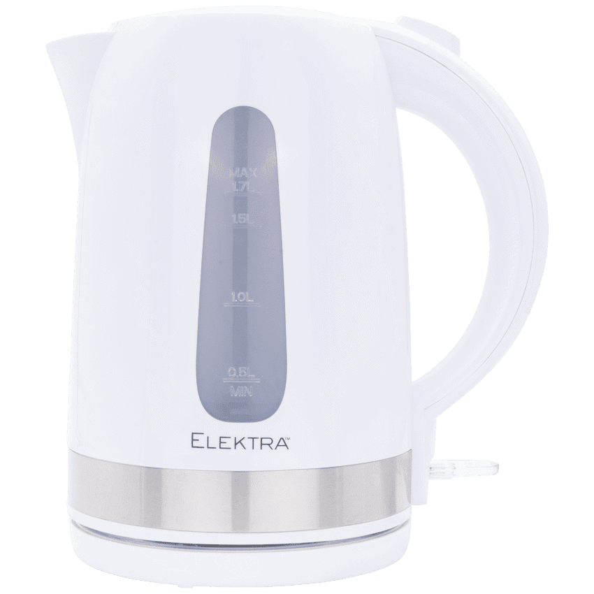 Elektra 1.7l Plastic Kettle – White