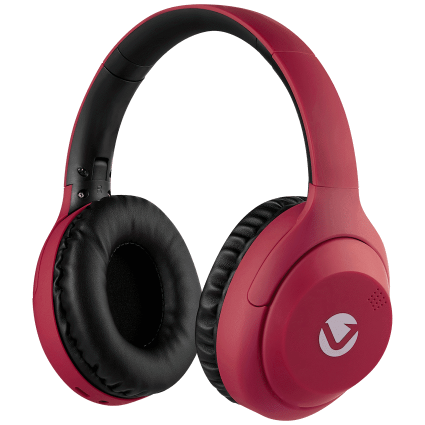 Volkano Cosmic 2 Series Bluetooth Headphones – Red