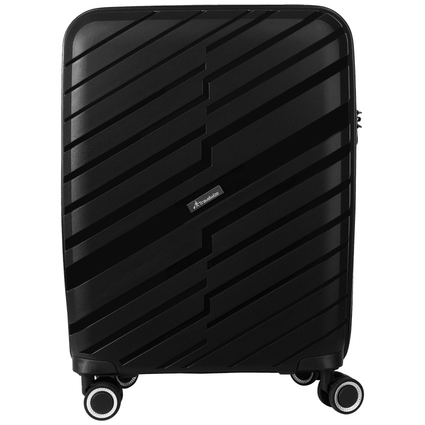 Travelwize Java PP 4-Wheel Spinner 55cm Luggage – Black