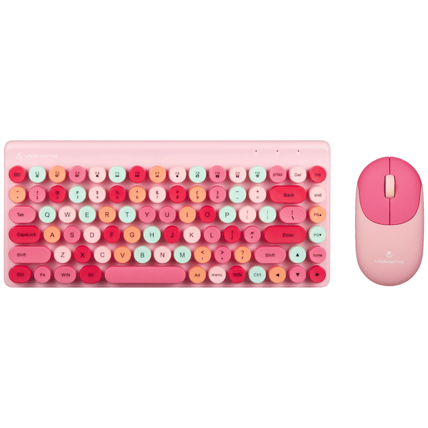 Volkano Paradigm Series Mouse and Keyboard combo – Pink