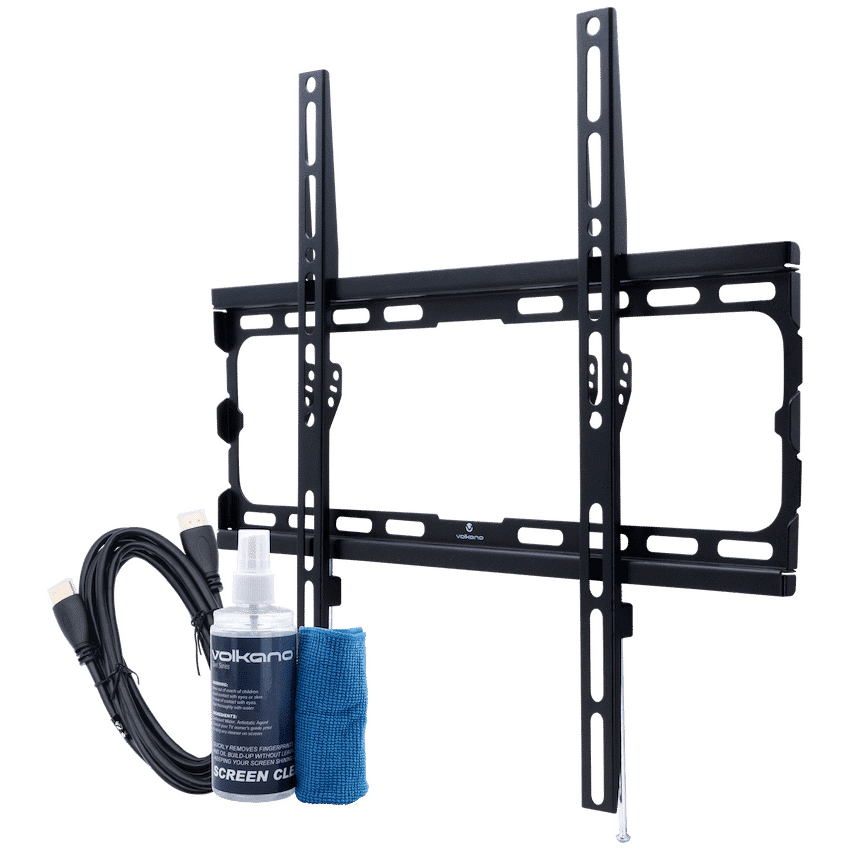 Volkano Steel Series Fixed TV Wall Mount Bundle for up to 70″ TVs