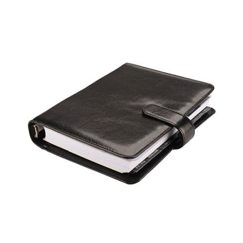 A5 Genuine Leather Organiser with Tab Closure
