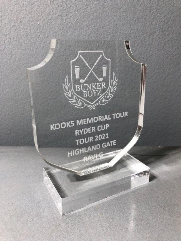 Acrylic Clear Base Shield 05 – 22cm